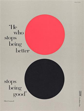 PAUL RAND (1914-1996).  [IBM POSTERS & EPHEMERA]. Group of 9 items. Sizes vary.